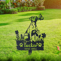 Personalized Garden Stake Gift for Black Mouth Cur Memorial Pet Sympathy Signs Dog Loss Gift