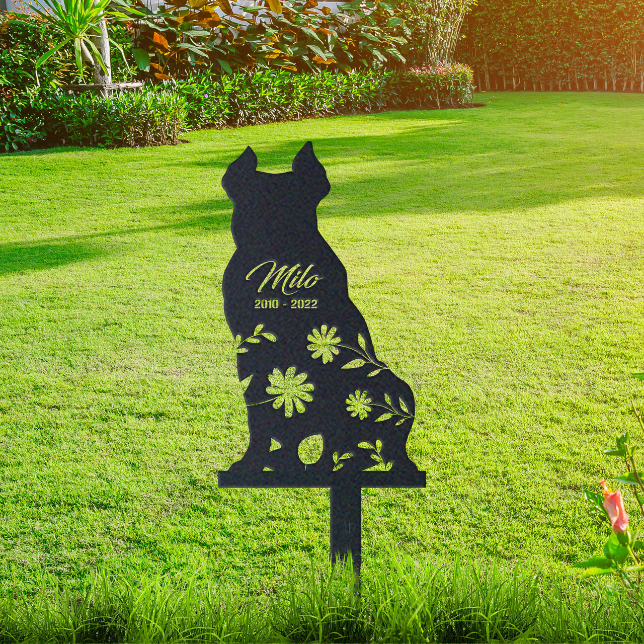 Personalized Cute American Bully Garden Stake Pet Memorial Signs Dog Loss Gift