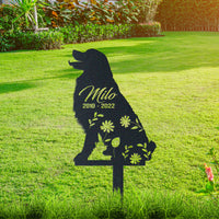 Thumbnail for Personalized Cute Bernese Mountain Dog Garden Stake Pet Memorial Signs Pet Loss Gift