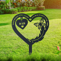 Thumbnail for Personalized Metal Garden Stake for Parents, Durable Memorial Marker, Special Remembrance Gift