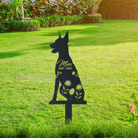 Thumbnail for Personalized Cute Doberman Garden Stake Pet Memorial Signs Pet Loss Gift
