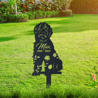 Thumbnail for Personalized Cute Goldedoodle Garden Stake Pet Memorial Signs Pet Loss Gift