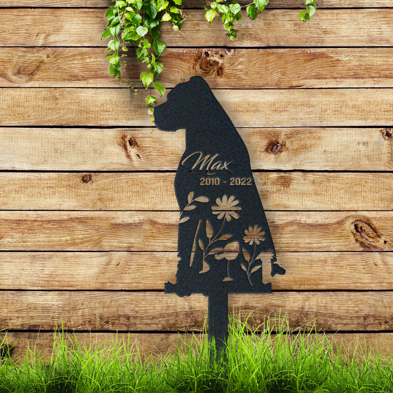 Personalized Cute Cane Corso Garden Stake Pet Memorial Signs Pet Loss Gift
