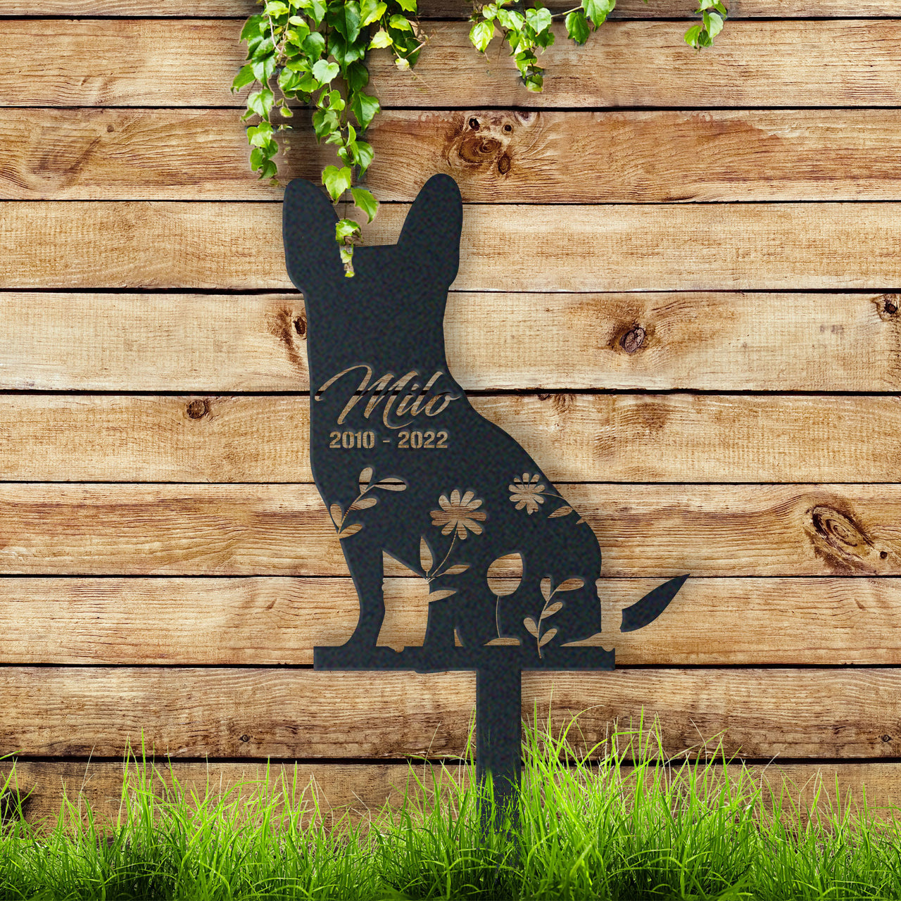Personalized Cute Chihuahua Garden Stake Pet Memorial Signs Pet Loss Gift