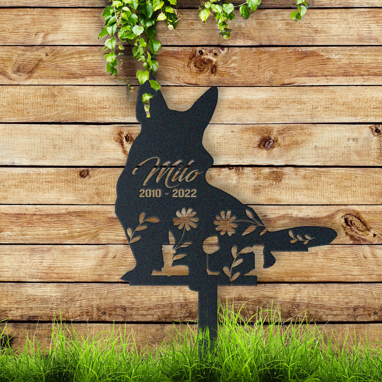 Personalized Cute Corgi Garden Stake Pet Memorial Signs Pet Loss Gift