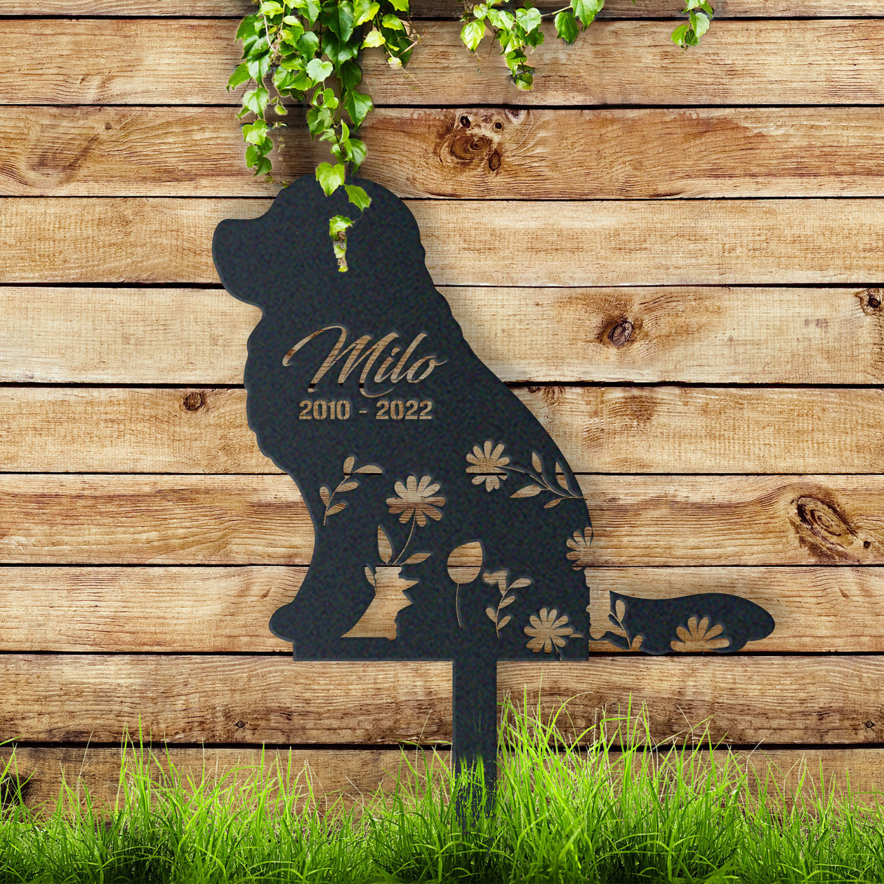 Personalized Cute Great Pyrenees Garden Stake Pet Memorial Signs Pet Loss Gift