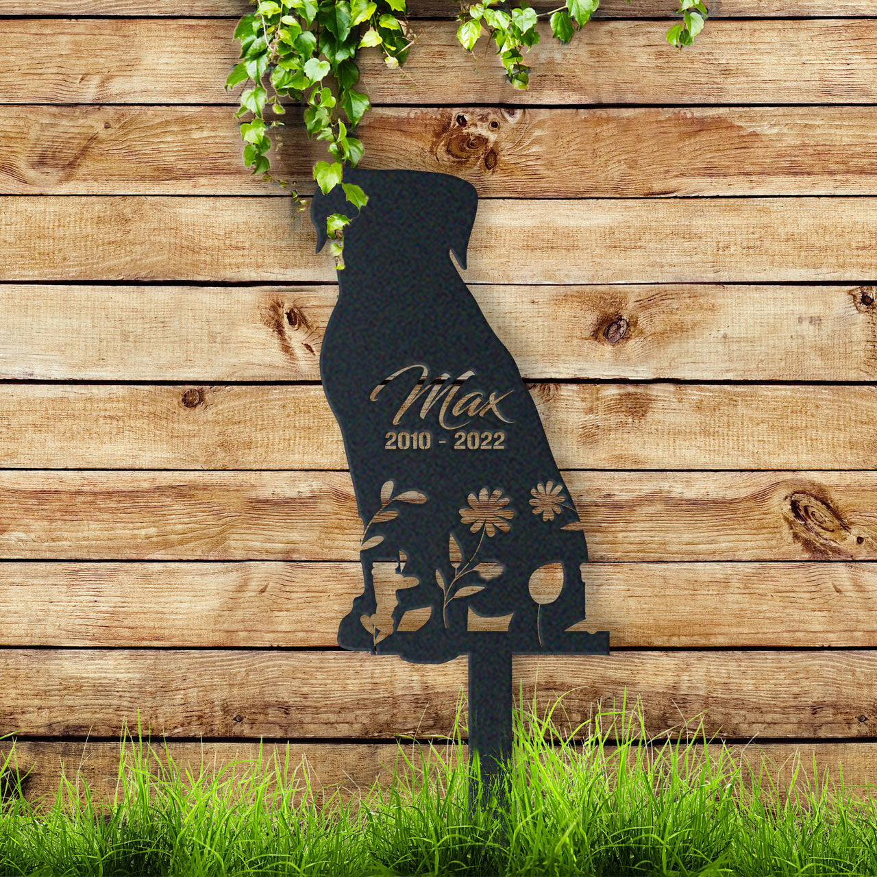 Personalized Cute Rottweiler Garden Stake Pet Memorial Signs Pet Loss Gift