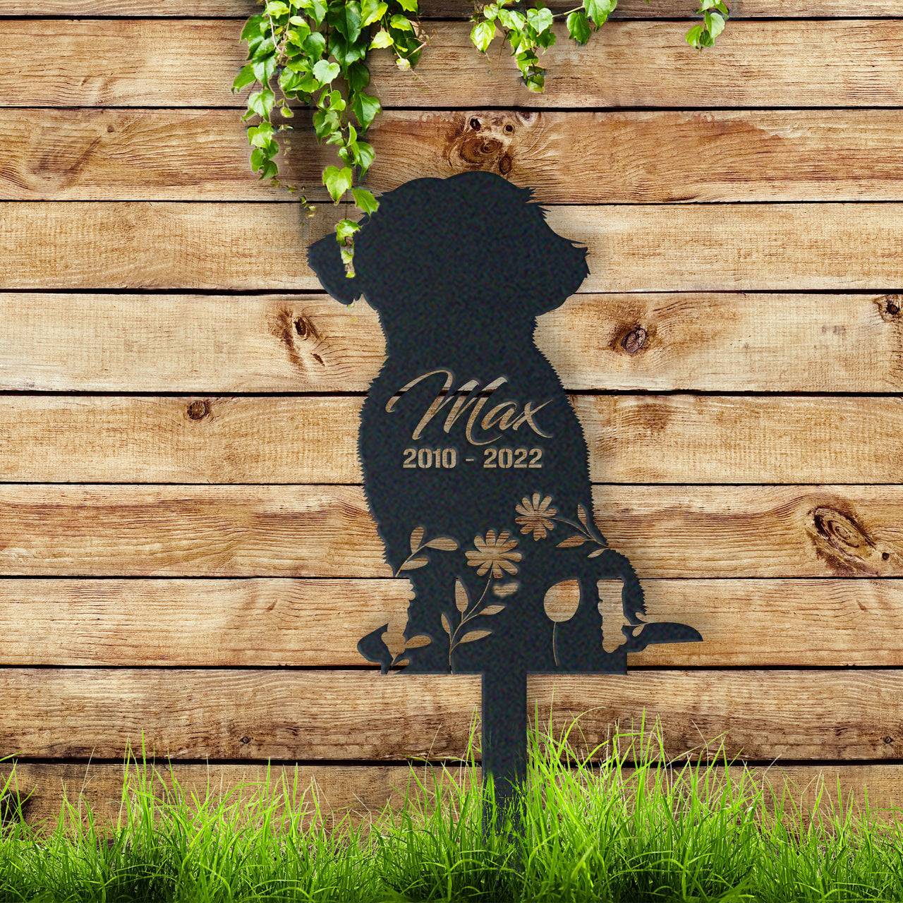 Personalized Cute Shih Tzu Garden Stake Pet Memorial Signs Pet Loss Gift