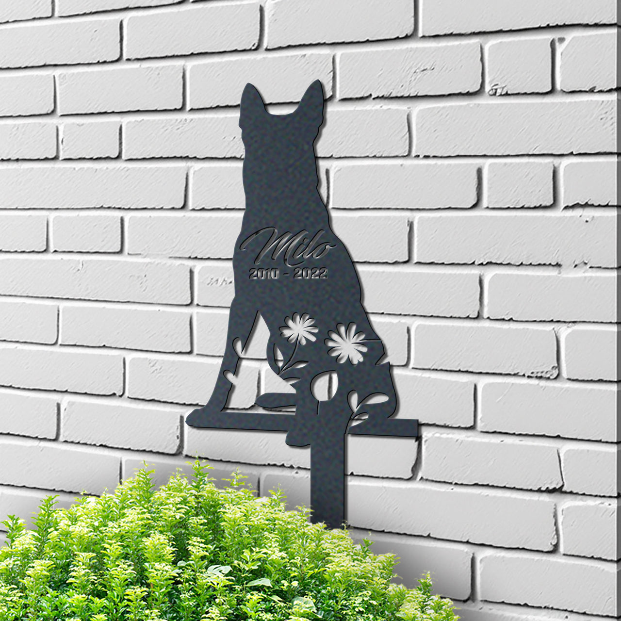 Custom Pet Grave Markers Memorial Garden Stake For Malinois Owners Pet Loss Gift