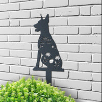 Thumbnail for Personalized Cute Doberman Garden Stake Pet Memorial Signs Pet Loss Gift