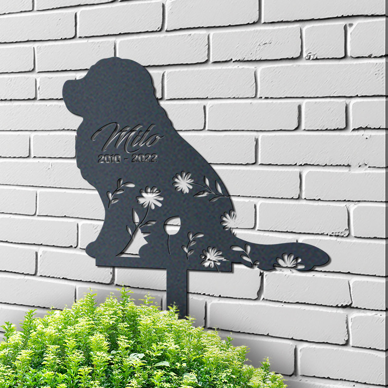 Personalized Cute Great Pyrenees Garden Stake Pet Memorial Signs Pet Loss Gift