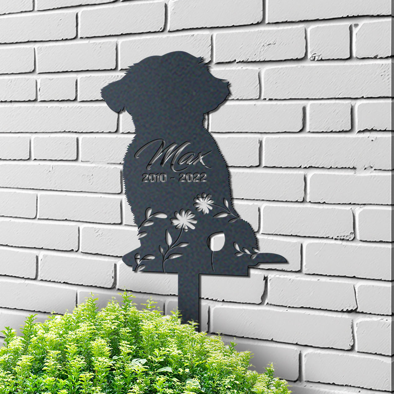 Personalized Cute Shih Tzu Garden Stake Pet Memorial Signs Pet Loss Gift