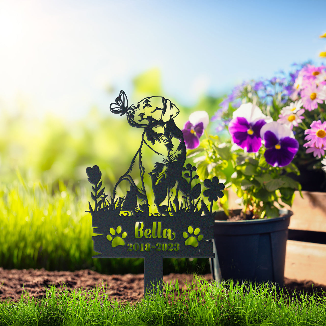 Personalized Garden Stake Gift for Labrador Retriever Memorial Pet Sympathy Signs Dog Loss Gift 3