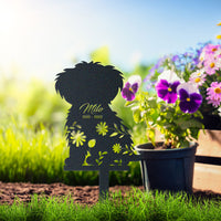 Thumbnail for Personalized Cute Maltipoo Garden Stake Pet Memorial Signs Dog Loss Gift