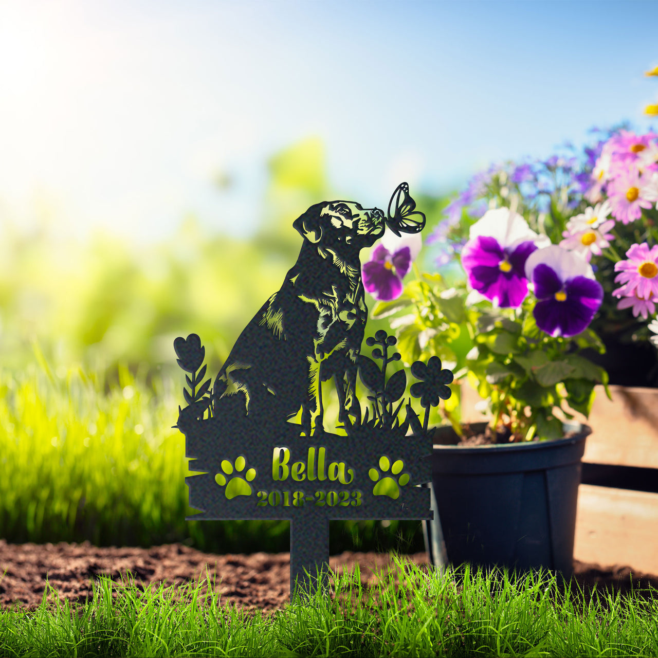 Personalized Garden Stake Gift for Labrador Retriever Memorial Pet Sympathy Signs Dog Loss Gift