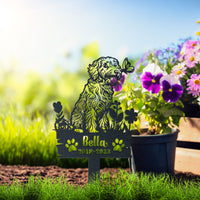 Personalized Garden Stake Gift for Goldendoodle Memorial Pet Sympathy Signs Dog Loss Gift