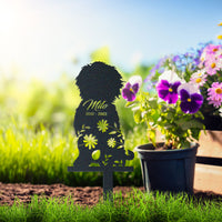 Thumbnail for Personalized Cute Cavapoo Garden Stake Pet Memorial Signs Dog Loss Gift