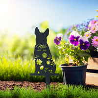 Thumbnail for Personalized Cute Blue Heeler Garden Stake Pet Memorial Signs Dog Loss Gift