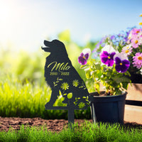 Thumbnail for Personalized Cute Bernese Mountain Dog Garden Stake Pet Memorial Signs Pet Loss Gift