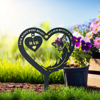 Thumbnail for Personalized Metal Garden Stake for Parents, Durable Memorial Marker, Special Remembrance Gift