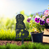 Thumbnail for Personalized Cute Goldedoodle Garden Stake Pet Memorial Signs Pet Loss Gift