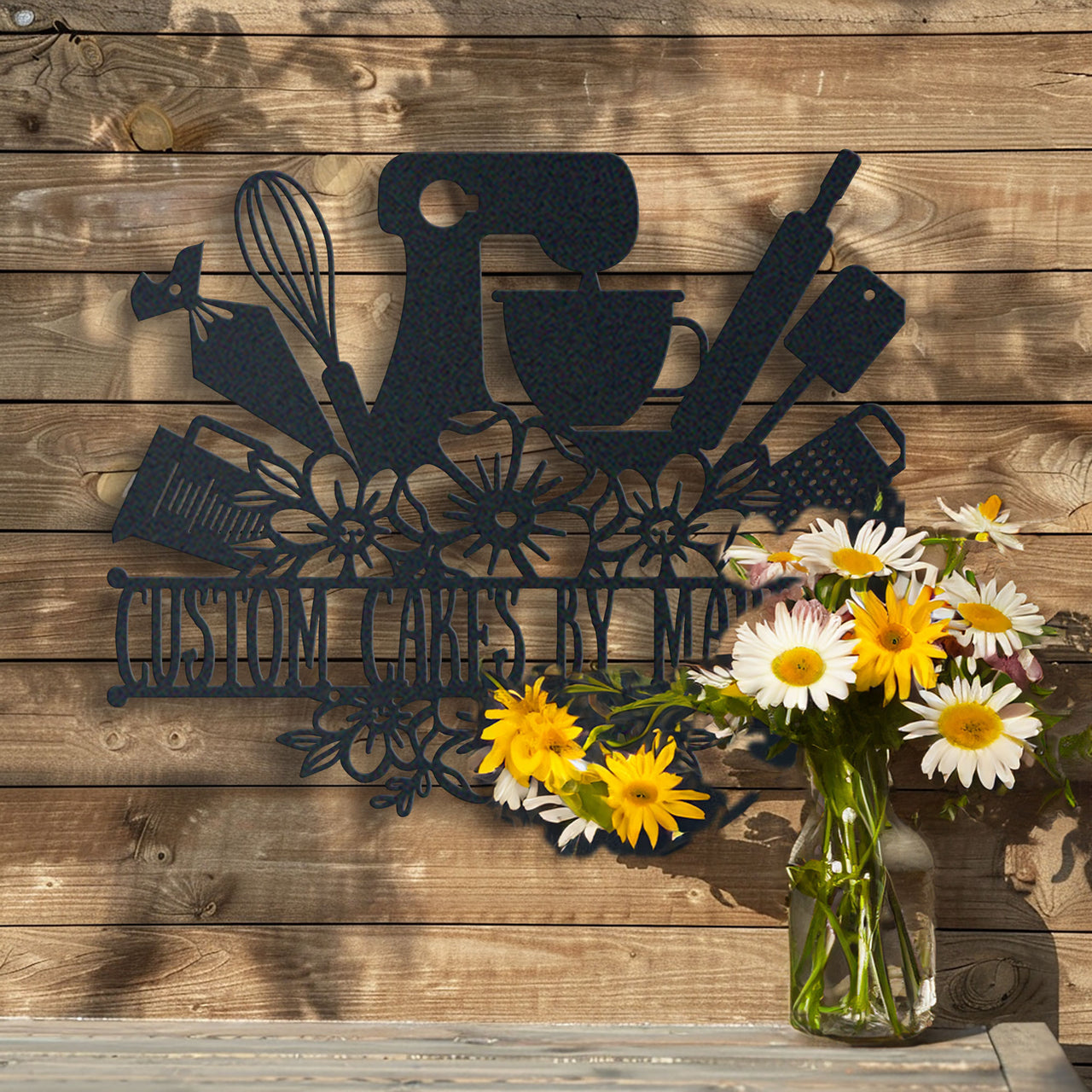 Baking Lovers Metal Wall Art Idea For Wall Decoration Personalized