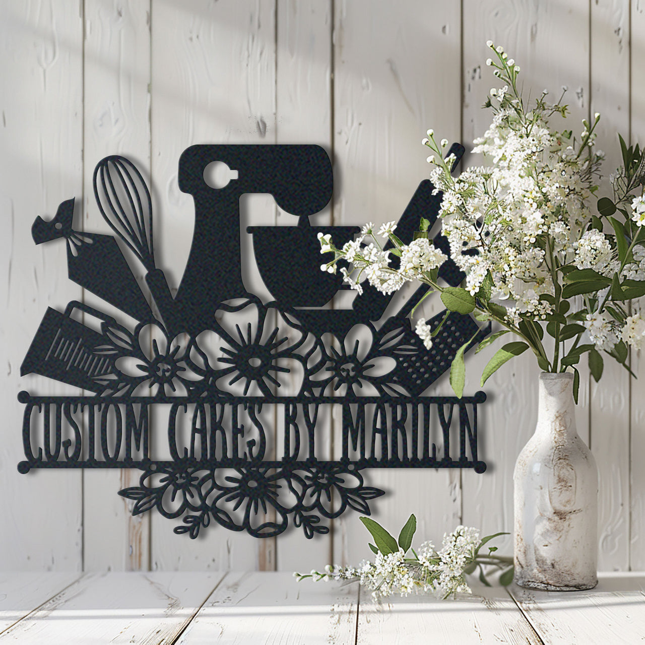 Baking Lovers Metal Wall Art Idea For Wall Decoration Personalized