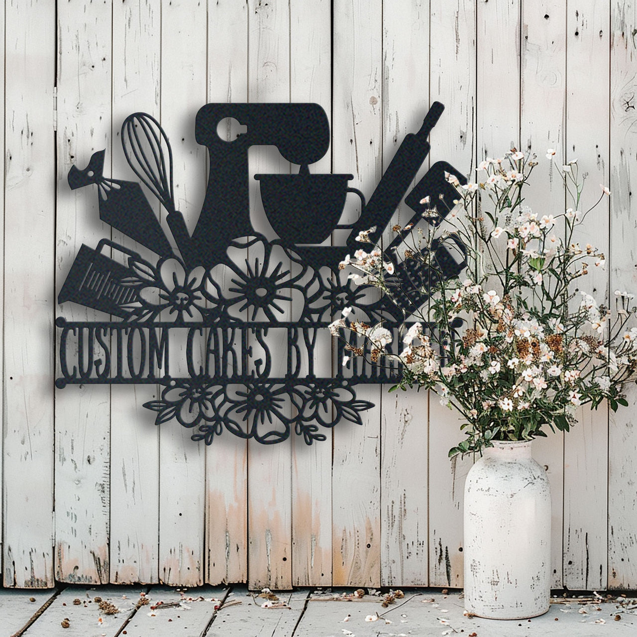 Baking Lovers Metal Wall Art Idea For Wall Decoration Personalized