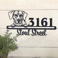 Thumbnail for Cute Rhodesian Ridgeback    Address Sign, House Number Sign, Address Plaque, Dog Lovers Gift