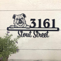 Thumbnail for Cute Brussels Griffon    Address Sign, House Number Sign, Address Plaque, Dog Lovers Gift