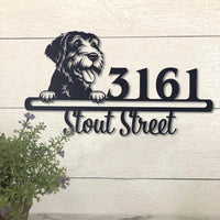 Thumbnail for Cute Spinone Italiano Address Sign House Number Address Plaque Dog Lovers Gift