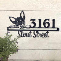 Thumbnail for Cute Miniature Pinscher 3    Address Sign, House Number Sign, Address Plaque, Dog Lovers Gift