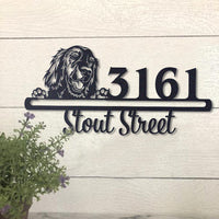 Thumbnail for Cute Irish Setter 2    Address Sign, House Number Sign, Address Plaque, Dog Lovers Gift