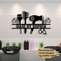 Thumbnail for Hair Stylist Barber Metal Sign Name Personalized