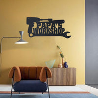 Thumbnail for Family Papa's Workshop Tool Box    Metal Wall Art Personalized