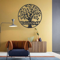 Thumbnail for Family Tree Of Life  Name   Metal Wall Art Personalized