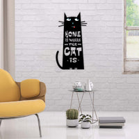 Thumbnail for Cute Cat Metal Signs, Home Wall Art, Housewarming Gifts, New House Presents