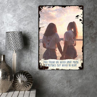 Thumbnail for Best Friend Full-color Metal Wall Art True Friend Are Never Apart