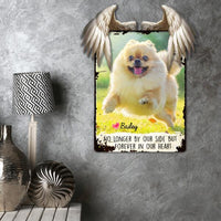 Thumbnail for Dog Lovers Color Metal Wall Art  Photo No Longer By Our Side But Forever In Our Heart Personalized