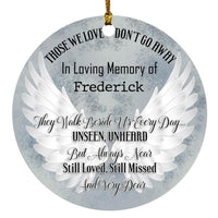 Thumbnail for Family Ornament In Loving Memory Those We Love Don't Go Away Personalized