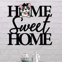 Thumbnail for Dog Lovers Color Metal Sign Home Sweet Home Personalized