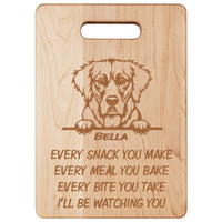 Thumbnail for Dog Lovers Maple Cutting Board Every Snack You Make Personalized