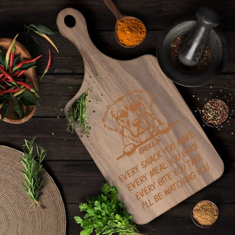 Dog Lovers Paddle Cutting Board Every Snack You Make Personalized