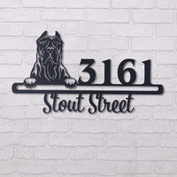 Thumbnail for Cute Presa Canario    Address Sign, House Number Sign, Address Plaque, Dog Lovers Gift