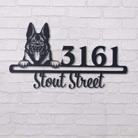 Thumbnail for Cute West Gothic Dog    Address Sign, House Number Sign, Address Plaque, Dog Lovers Gift