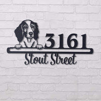 Thumbnail for Cute Welsh Springer Spaniel    Address Sign, House Number Sign, Address Plaque, Dog Lovers Gift
