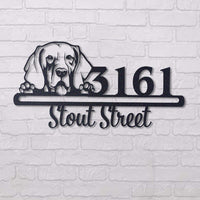 Thumbnail for Cute Weimaraner 2    Address Sign, House Number Sign, Address Plaque, Dog Lovers Gift