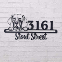 Thumbnail for Cute Weimaraner    Address Sign, House Number Sign, Address Plaque, Dog Lovers Gift