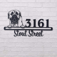Thumbnail for Cute Boerboel    Address Sign, House Number Sign, Address Plaque, Dog Lovers Gift