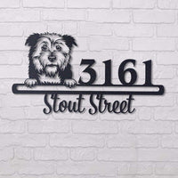 Thumbnail for Cute Glen of Imaal Terrier Address Sign House Number Address Plaque Dog Lovers Gift